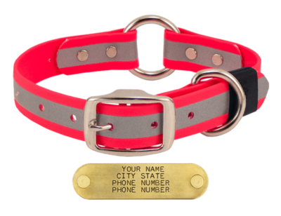 gds biothane visibility cr collar pink 93