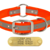 orange 1 in reflective center ring collar 151